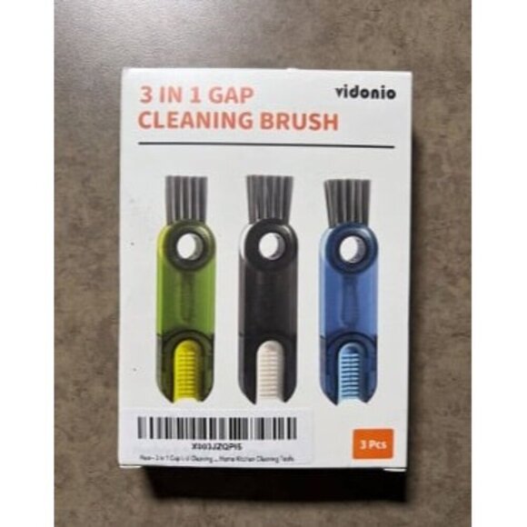 New 3 in 1 Cup Lid Gap Cleaning Brush Set, Multifunctional Insulation Cleaner - Picture 3 of 3